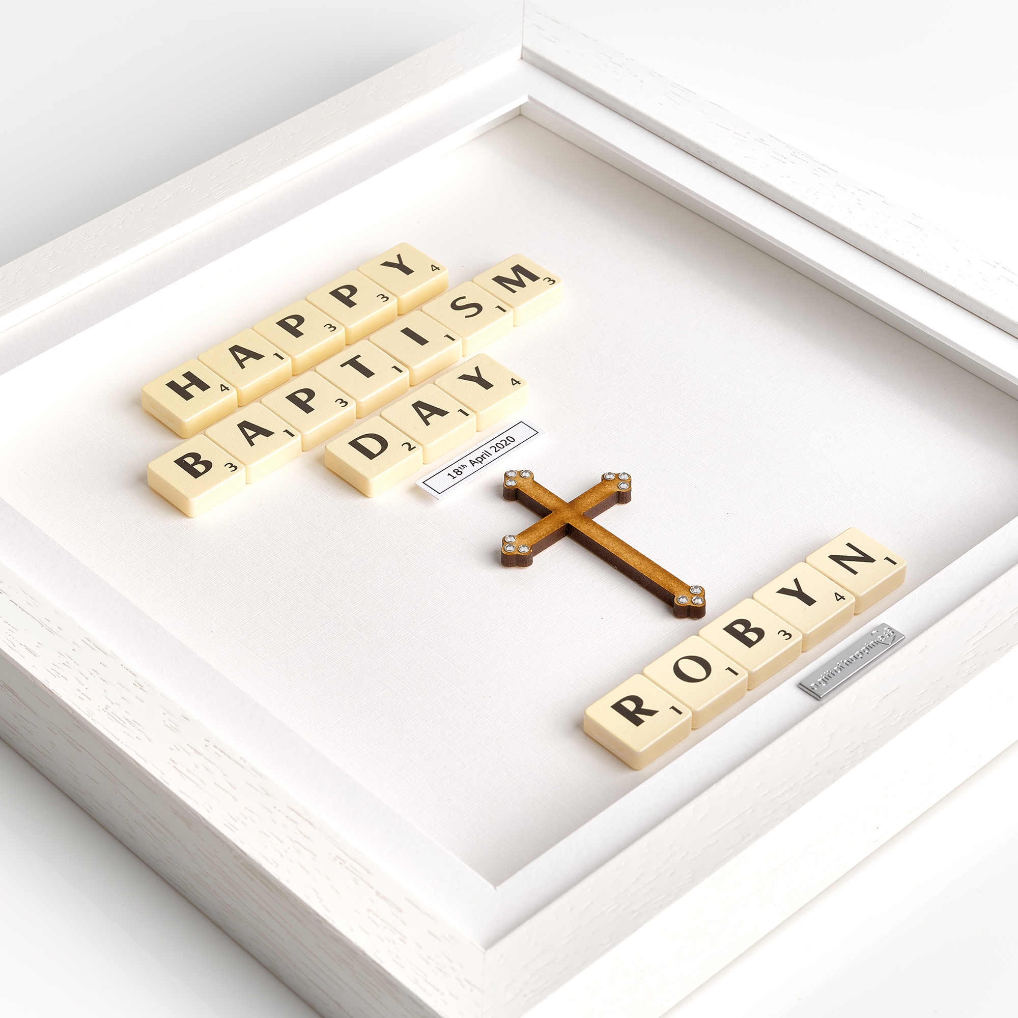 Church Cross Personalised Gift Frame